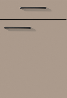 Macchiato front in matt look with clear lines - versatile in the kitchen, bathroom and living area.